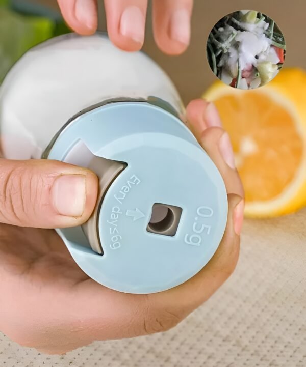 Sealed Seasoning quantitative Bottle salt pepper condiment Dispenser Glass Spice Jar | Salt Control Bottle Press - 180ml (random color) - Image 12