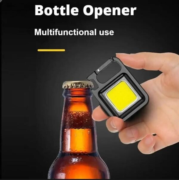 Multifunction 500 Lumens Mini Pocket COB LED Portable Keychain Light (metal body ) - Image 5