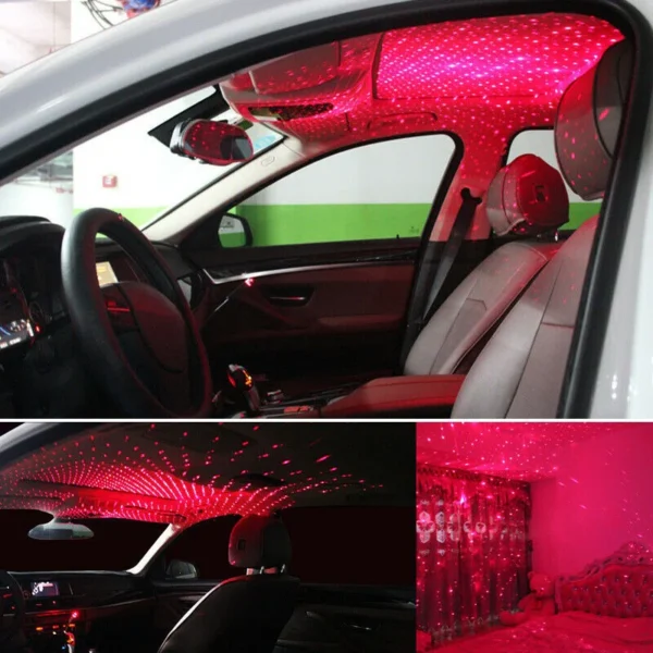 Led Galaxy Star Light | Starry Laser Projector Night Light For Home & Car Roof Decoration - Image 2