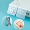 Transparent Double Sided Male Female Adhesive Hooks for Bathroom Kitchen Office Hanging|pack of 4