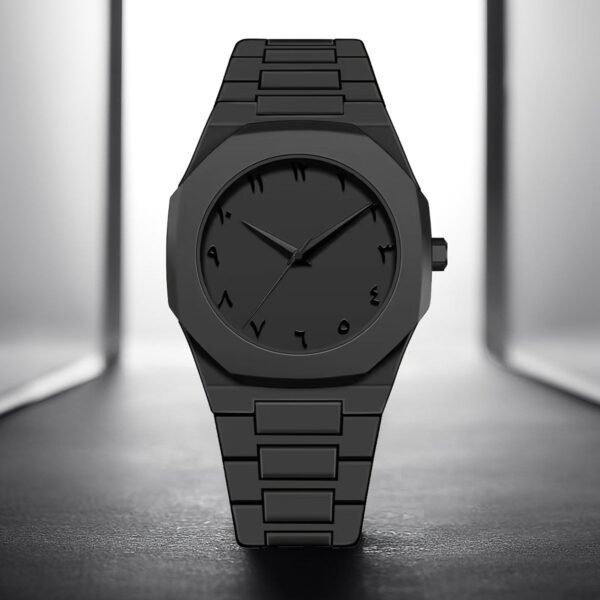 Full BLACK AURA Quartz Watch – Lightweight Design, , Premium Quality & Finish - Best Quality Analog Watch For Boys - Watch For Men | Full Black Color Watch - Without Box - Image 3
