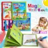 Magic Water Book Painting Drawing Coloring Board Book Magic Water Pen (random book )