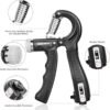 Hand Grip Strengthener Adjustable Resistance Wrist Strengthener Forearm Gripper Hand Workout Strength Trainer with counter (Random colour)