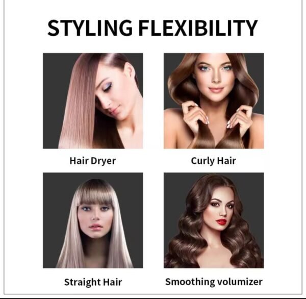 One Step 2 in 1 Hair Dryer & Brush (Dryer + Styler) Brush for Fast Drying, Straightening, Curling - Image 3