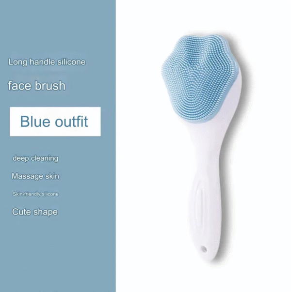1 pcs Silicone Face Scrubber Exfoliating Brush, Manual Handheld Massager, Facial Cleansing and Blackhead Scrubber, Soft Bristles for Face Skincare (Random Color) - Image 12