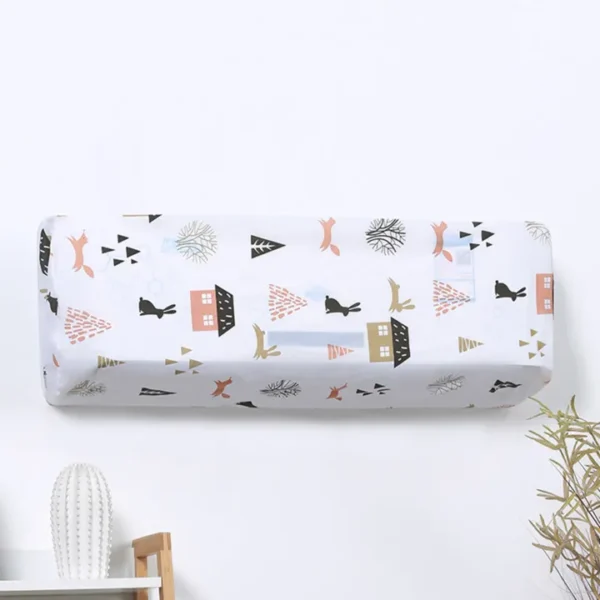 Ac Protective Dust Cover Cute Cartoon Printing Dust Cover for air condition (Random design & Color)1 ton - Image 4