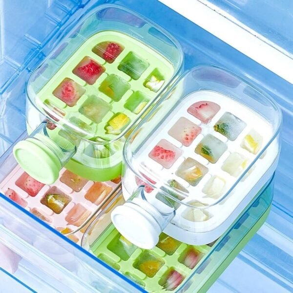 My Crush Cup Ice Cube Tray, Water Bottle Ice Cube Tray, Cool Summer Ice Cube Cup, Upgraded Ice Cube Bottle, Reusable Press-to-Cold Ice Cube Hydration - 500ml - Random Color - Image 3