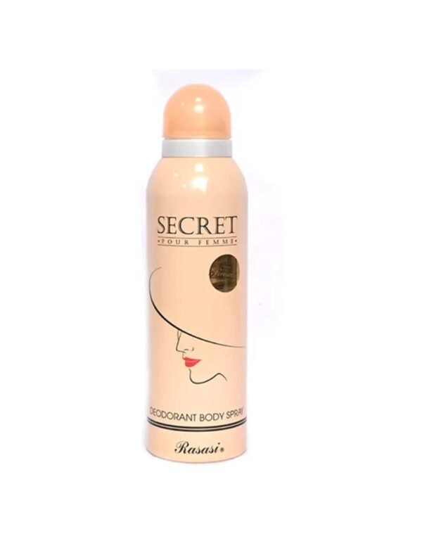 Rasasi Secraet Pour Femme Deodorant Body Spray - 200ml | Best Quality Body Spray | 4 Hours Long-Lasting | Best Body Spray For Women - Image 2