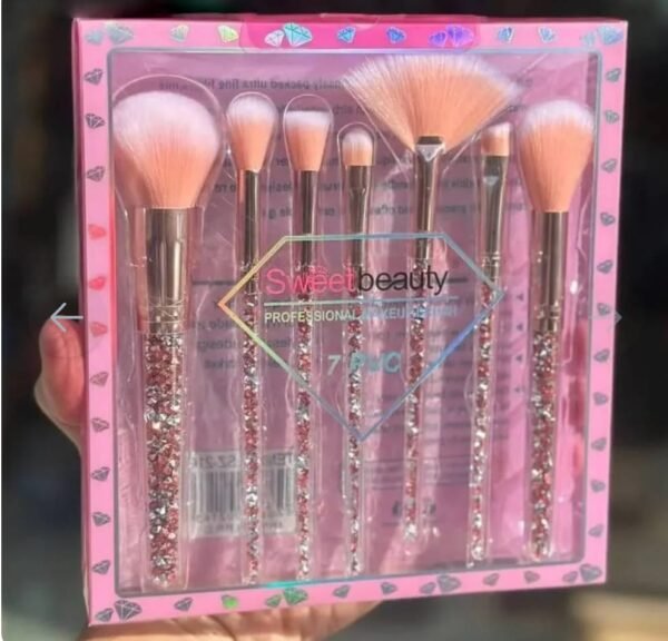 Sweet Beauty 07 PCs Makeup Brush Set | Complete Brush Kit for Professional and Beginner (Random Color) - Image 5