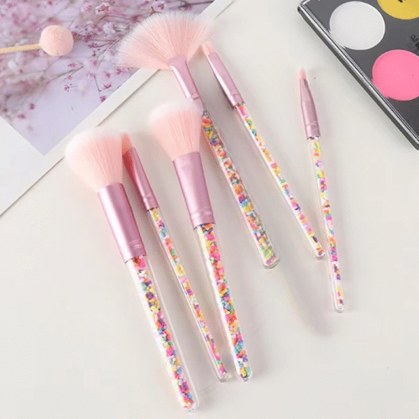 Sweet Beauty 07 PCs Makeup Brush Set | Complete Brush Kit for Professional and Beginner (Random Color) - Image 3